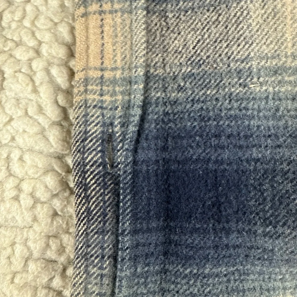 Ralph Eton Sherpa Lined Flannel Jacket Mens XL VNTG Quilt lined sleeve RARE FIND - Picture 3 of 11